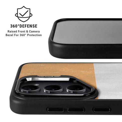 Ivory Coast Flag Distressed Galaxy S25 Ultra Kickstand Case